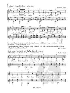 Gitarre zum Weihnachtslied 