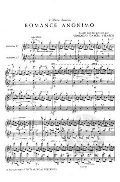 Romance Anonimo von Venancio Garcia Velasco 