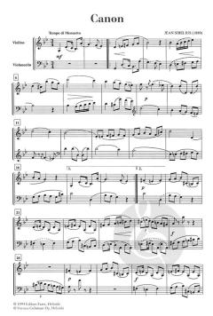 Canon von Jean Sibelius für Violine und Violoncello im Alle Noten Shop kaufen