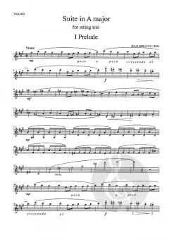 Suite A-Dur von Jean Sibelius für Streichtrio im Alle Noten Shop kaufen (Stimmensatz)