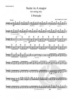 Suite A-Dur von Jean Sibelius für Streichtrio im Alle Noten Shop kaufen (Stimmensatz)