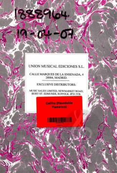 Gallito (Pasodoble Flamenco) von Santiago Lope 