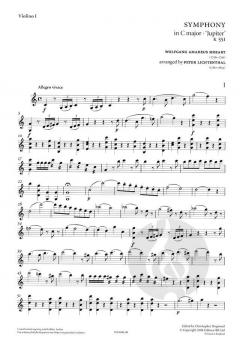 Symphony 41 in C (Jupiter) von Wolfgang Amadeus Mozart für 2 Geigen, 2 Bratschen, Violoncello im Alle Noten Shop kaufen
