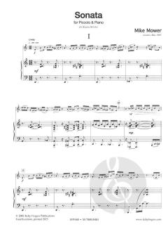 Sonata for Piccolo & Piano von Mike Mower 