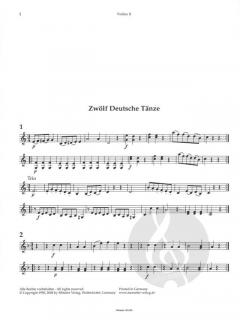 Menuette und Tänze von Wolfgang Amadeus Mozart 