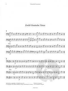 Menuette und Tänze von Wolfgang Amadeus Mozart 