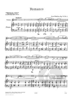 Romance Op. 78 No. 2 von Jean Sibelius 