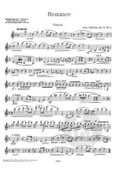 Romance Op. 78 No. 2 von Jean Sibelius 