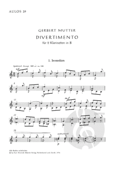 Divertimento von Gerbert Mutter 