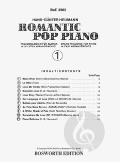 Romantic Pop Piano 1 von Hans-Günter Heumann 