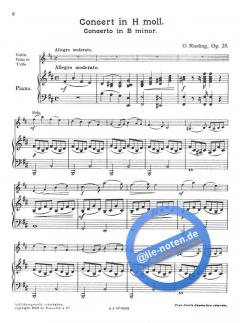 Concerto In B minor For Violin And Piano Op. 35 von Oskar Rieding im Alle Noten Shop kaufen