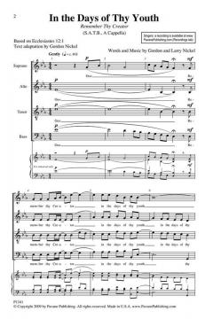 In The Days Of Thy Youth (Remember Thy Creator) (Larry Nickel) 