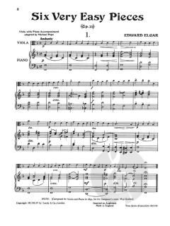 6 Very Easy Pieces In First Position op. 22 von Edward Elgar 