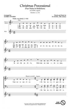Christmas Processional (Puer Natus In Bethlehem) (Audrey Snyder) 