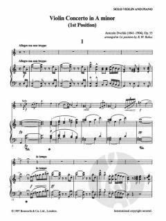 Concerto In A Minor For Violin And Piano Op. 53 von Antonín Dvorák im Alle Noten Shop kaufen