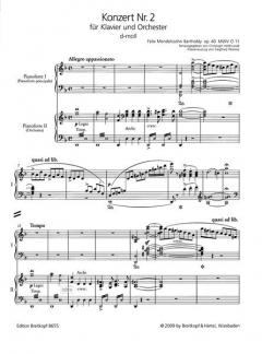 Klavierkonzert Nr. 2 d-moll op. 40 von Christoph Hellmundt im Alle Noten Shop kaufen