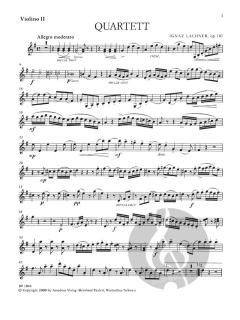 Quartett in G-dur op. 107 von Ignaz Lachner für 4 Violinen im Alle Noten Shop kaufen