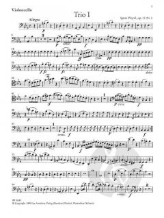 3 konzertante Trios op. 11 von Ignaz Pleyel für Violine, Viola und Violoncello im Alle Noten Shop kaufen (Stimmensatz)