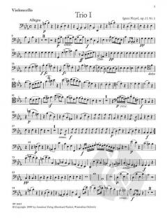 3 konzertante Trios op. 11 von Ignaz Pleyel für Violine, Viola und Violoncello im Alle Noten Shop kaufen (Stimmensatz)