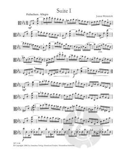 3 Suiten für Viola solo von Justus Weinreich im Alle Noten Shop kaufen