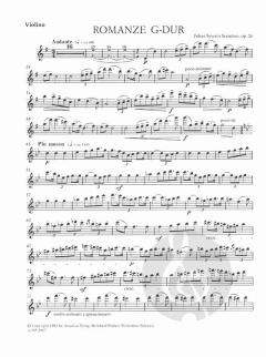 Romanze in G-dur op. 26 von Johan Svendsen für Violine und Orgel im Alle Noten Shop kaufen