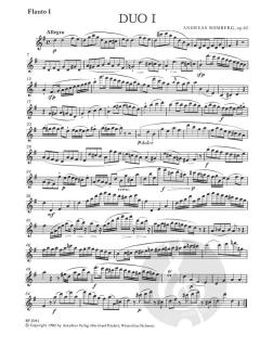 3 Duos op. 62 von Andreas Jacob Romberg für zwei Querflöten im Alle Noten Shop kaufen