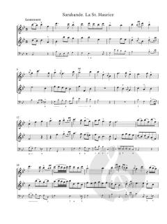 Deuxieme Suitte de Pieces a deux dessus B-dur op. 6 (Jacques-Martin Hotteterre) 