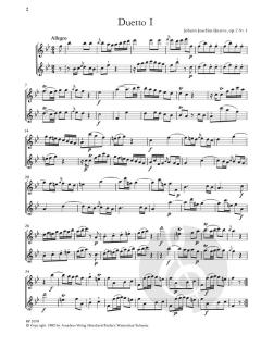 6 Duette für zwei Altblockflöten op. 2 Band 1 (Johann Joachim Quantz) 