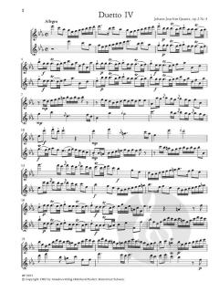 6 Duette für zwei Altblockflöten op. 2 Band 2 (Johann Joachim Quantz) 