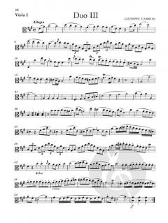 6 konzertante Duos für 2 Violen von Giuseppe Maria Cambini 
