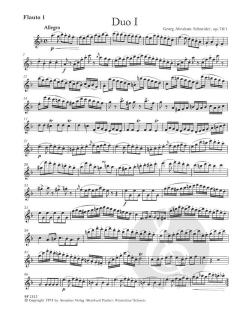 3 konzertante Duos op. 78 von Georg Abraham Schneider für 2 Flöten im Alle Noten Shop kaufen