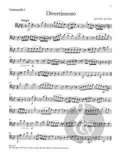 Divertimento für drei Violoncelli von Joseph Haydn im Alle Noten Shop kaufen