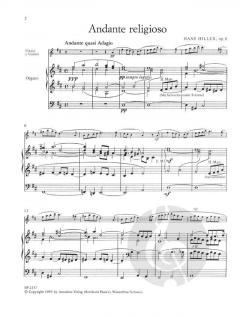 Andante religioso op. 6 von Hans Hiller für Flöte oder Violine und Orgel im Alle Noten Shop kaufen
