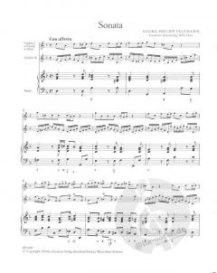 53. Triosonate in d-moll von Georg Philipp Telemann für Violine (Flöte, Oboe), Violine II und Bc. (Erstdruck) im Alle Noten Shop kaufen