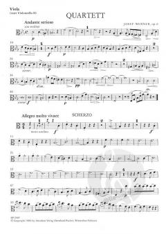 Quartett op. 6 von Josef Werner für 4 Violoncelli oder 3 Violoncelli und Viola im Alle Noten Shop kaufen (Stimmensatz)