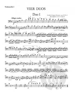 4 Duos op. 103 von Friedrich August Kummer für 2 Violoncelli im Alle Noten Shop kaufen