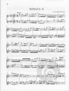 6 Sonaten für zwei Altblockflöten ohne Bass Band 1 (Georg Philipp Telemann) 