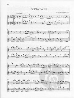 6 Sonaten für zwei Altblockflöten ohne Bass Band 1 (Georg Philipp Telemann) 