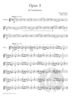 Otakar Sevcik: Violin Studies - 40 Variations Op. 3 von Otakar Ševčík im Alle Noten Shop kaufen