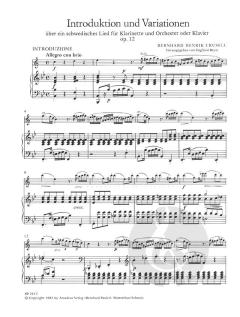 Introduktion und Variationen op. 12 von Bernhard Henrik Crusell für Klarinette und Orchester im Alle Noten Shop kaufen