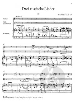 3 russische Lieder (Michail Iwanowitsch Glinka) 