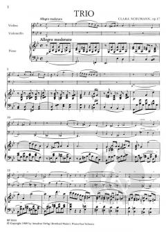 Trio in g-moll op. 17 (Clara Schumann) 