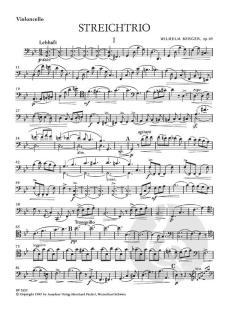 Trio in g-moll op. 69 von Wilhelm Berger für Violine, Viola und Violoncello im Alle Noten Shop kaufen (Stimmensatz)