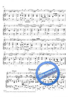 12 methodische Sonaten 1 von Georg Philipp Telemann 