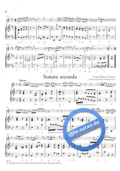 12 methodische Sonaten Band 3 von Georg Philipp Telemann 