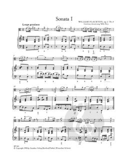 4 Sonaten op. 2 von William Flackton für Viola und Bc. im Alle Noten Shop kaufen