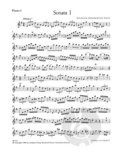 6 Sonaten für 2 Flöten Band 1 von Wilhelm Friedemann Bach im Alle Noten Shop kaufen