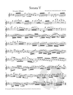 6 Sonaten für 2 Flöten Band 2 von Wilhelm Friedemann Bach im Alle Noten Shop kaufen