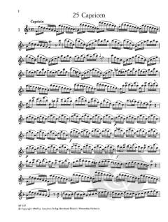 25 Capricen in 12 Tonarten aus dem 18.Jahrhundert 