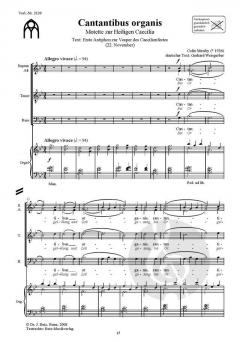 Cäcilienode 'Cantantibus organis' (Colin Mawby) 